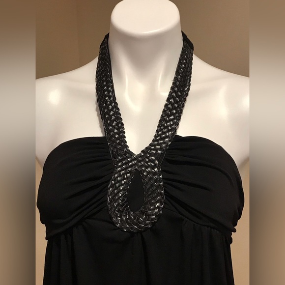 BXC Cocktail, Halter Top Stretch Black Dress Size Small Good Condition. - Picture 2 of 11